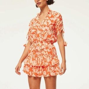MISA Los Angeles Becca Dress - Patmos Tangerine